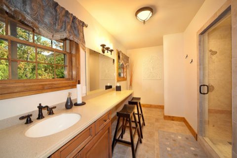 Sauna at The Preserve Cabin Rentals