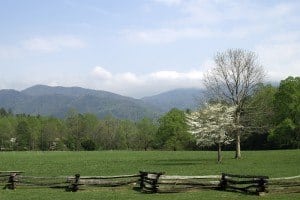 Beautiful weather in the Smokies in the springtime