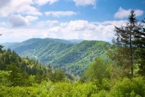 view of the smoky mountains