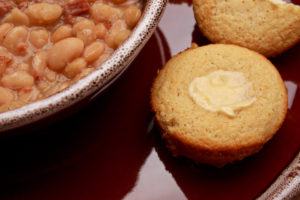 Delicious cornbread at the Gatlinburg Beans and Cornbread Festival