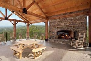 open air pavilion at preserve resort