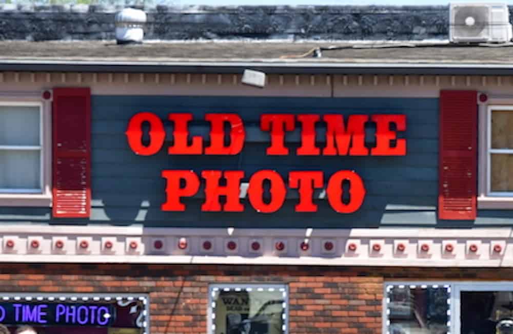 old time photo in pigeon forge