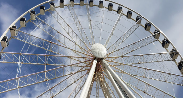 the great smoky mountain wheel the island pigeon forge