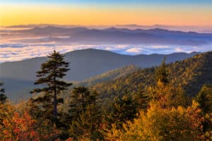 fall colors in the Smoky Mountains