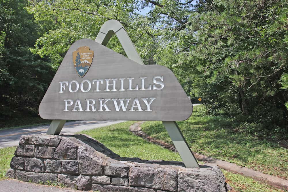 foothills parkway sign